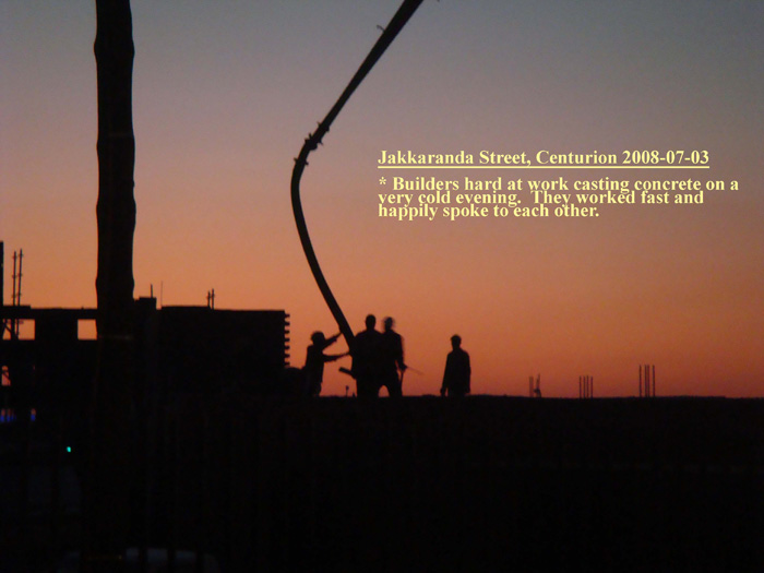 PositiveSA - Workers casting concrete PositiveSA - Workers casting concrete